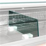 Scheiding expositie in glas (l.500 mm) | Diamond | SPCR-50