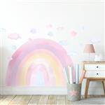Muursticker  Rainbow - Pink Pink