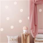 Muurstickers - Daisies VIII- pink Daisies VIII