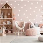 Muurstickers - Daisies VII - white Daisies VII