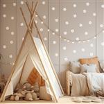 Muurstickers - Daisies X - white Daisies X