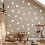 Muurstickers - Daisies VI - white Daisies VI