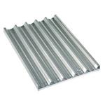 Plaat in aluminium 600x400xh38 mm, geperforeerd-geribd | Diamond | AC/PA-P5