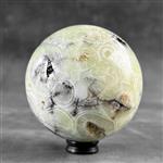 GEEN MINIMUMVERKOOPPRIJS-Wonderlijke Onyx Sphere op een aangepaste standaard- Kristal- 2200 g - (1)