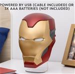 Marvel iron man mask light lampada da tavolo applique a parete disney - Lichtbord - Plastic