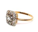 Zonder Minimumprijs - Ring - 18 karaat Geel goud, Witgoud Diamant