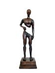 sculptuur, Abstract human figurine - 46 cm - Brons