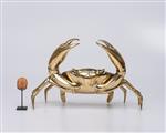 sculptuur, NO RESERVE PRICE - Bronze Polished Crab Sculpture - 24 cm - Brons