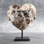 GEEN RESERVEPRIJS - Prachtig kristalkwarts Hart - Hoogte: 19 cm - Breedte: 14 cm- 1800 g