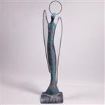 Dariusz Drzymala (XX-XXI) - sculptuur, Guardian Angel  - No reserve - 42 cm - Glas, Staal - 2023