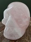 Grote eersteklas geslepen Rozenkwarts schedel/skull - AAA kwaliteit - Hoogte: 7.5 cm - Breedte: 6.5 