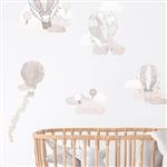 Muursticker Beige Balloons Balloons