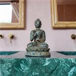 sculptuur, NO RESERVE PRICE - Bronze Sculpture Abhaya Mudra - 27 cm - Brons