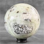 GEEN MINIMUMVERKOOPPRIJS-Wonderlijke Onyx Sphere op een aangepaste standaard- Kristal- 1900 g - (1)