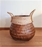 Tribal bamboo woven basket  (Zonder Minimumprijs)