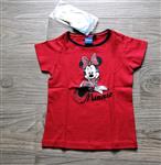 Rood T-Shirt van Minnie Mouse met Fijne Glitter