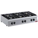 Gasfornuis met 6 vuren, branders 6x 5,5 kw -top - | Diamond | G17/6F12T-N