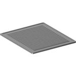 Geribde plaat roestvrij staal 1 brander | Diamond | A9/PR1B-N