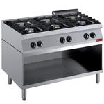 Fornuis samengesteld uit: 6 branders &amp; open kast  | Diamond | G17/6BA12-R