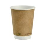 Vegware 89-serie dubbelwandige bekers composteerbaar 340ml (500 stuks)