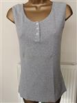 Lichtgrijze Tanktop met Ajour - Benetton - S/M
