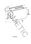 Dometic V8/C8 raam 770x350 dark grey