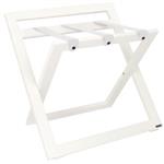 Bagagerek Roootz - Wit - met wit leren banden - COMPACT +