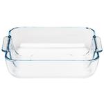 Schaal - glas - vierkant - 21x21 cm - Pyrex - GD029