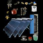 CV verwarming en tapwater zonneboiler 500L+ 3 x Prisma Pro 18 5 meter DN16 dubbel HT geïsoleerd flex