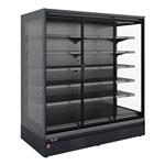 Gekoeld wandmeubel, zelfbediening, klapdeuren - full black | Diamond | RNP20-U5