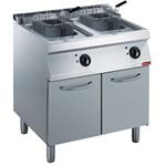 Elektrische friteuse 2x 14 liter, op kast | Diamond | E17/F28A8-N