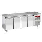 Koeltafel, geventileerd, 4 deuren en 600x400 - top in graniet | Diamond | TP4N/HG-R2