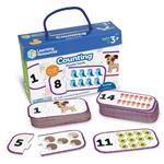 Puzzel kaarten - Tellen getallen/getalwaarden 1-25