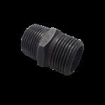 Gietijzeren dubbel nippel 1