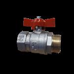 Kogelkraan messing 1