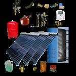 CV verwarming en tapwater zonneboiler 500L+ 3x Prisma Pro 18 (met hygiëne boiler) 5 meter DN16 dubbe