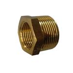 Verloopstuk 1 1/4 duim naar 1 duim messing