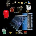 CV verwarming en tapwater zonneboiler 300L+ Prisma Pro 24 (met hygiëne boiler) 5 meter DN16 dubbel H