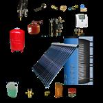 CV verwarming en tapwater zonneboiler 300L+ Prisma Pro 18 (met hygiëne boiler) 5 meter DN16 dubbel H