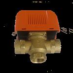 Zonneboiler drie weg klep 3/4 duim binnendraad met eind schakelaar