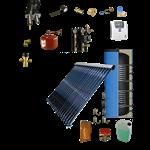 CV verwarming en tapwater zonneboiler 300L+ Prisma Pro 18 5 meter DN16 dubbel HT geïsoleerd flex rvs