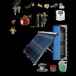 CV verwarming en tapwater zonneboiler 300L+ Prisma Pro 18 5 meter DN16 dubbel HT geïsoleerd flex rvs