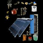 CV verwarming en tapwater zonneboiler 300L+ 2 x Prisma Pro 18 5 meter DN16 dubbel HT geïsoleerd flex