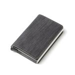 Portemonnee met RFID-creditcardhouder - Vintage leren aluminium etui met geldclip