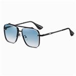 Gradient Sunglasses for Men - Metal Large Frame Luxury Sun Glasses UV400
