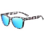 Polarized Sunglasses for Women - Mirror Glasses UV400 Square Frames Shades Eyewear
