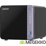 QNAP TS-432X-4G data-opslag-server NAS Tower Ethernet LAN Zwart Alpine AL-524