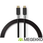 USB-Kabel | USB 3.2 Gen 2x2 | USB Type-C Male | USB Type-C Male | 20 Gbps | 100 W | Verguld |