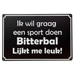 Bitterbal reclamebord