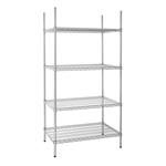 Magazijnopruiming: Vogue voorraadrek 4 etages 183(h) x 91,5(b) x 61(d)cm U256